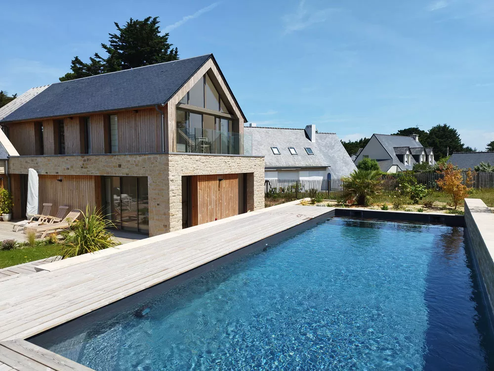 Piscine extérieure 12,00m x 4,00m – Saint Briac sur Mer (35)